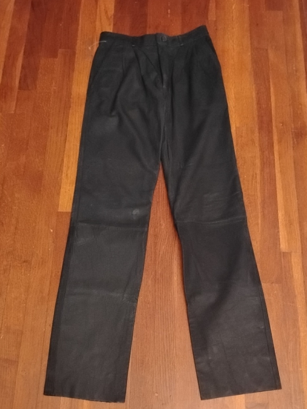 Black Leather Jeans By DYI Size 30